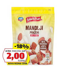 Praženi slani mandlji