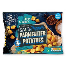 Salt & Pepper Parmentier Potatoes Coated in Butter with Salt & Crushed Black Pepper