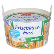 Fromage frais en pot, herbes