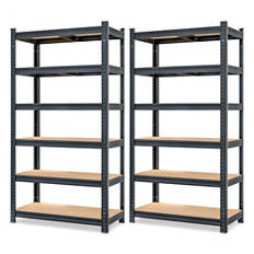 Schwerlastregal Schwarz Premium MZL6, Doppelpkg.