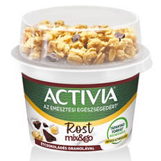 Activia Mix & Go, étcsokoládés, 165 g