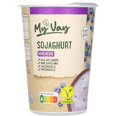 Sojaghurt, myrtille