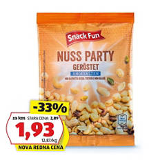 Mešani oreščki, praženi in nesoljeni