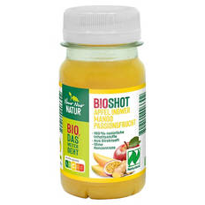 Bio-Shot 95 ml, Ingwer-Mango-Passionsfrucht