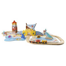 Holz-Eisenbahn Set, Ozean Bahn