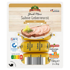 Streich Minis 130 g, Sahneleberwurst