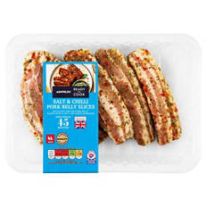 Salt & Chilli Marinated Pork Belly Slices