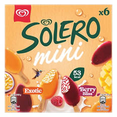 Mini-assortiment de glaces à l'eau