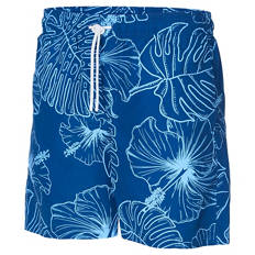 Herren Badehose, Blau All-Over-Print, M