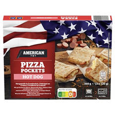 Pizza Pockets 360 g, Hot Dog