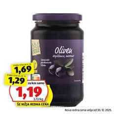 Olive brez koščic, črne