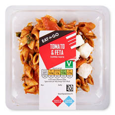 Tomato & Feta Topped Pasta
