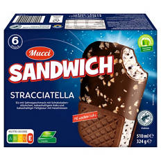 Eis-Sandwich Stracciatella 510 ml