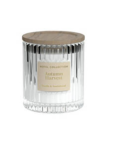 Ribbed Glass Candle