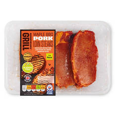 Maple BBQ Marinated Pork Loin Steak