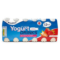 Fat Free Strawberry Yogurt Drinks 12 Pack