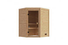 Sauna mit Eckeinstieg