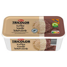 Eisschale Tricolor 1 l, Cafe-Vanille-Schoko