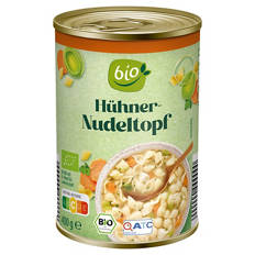 Bio-Suppe/-Eintopf 400 g, Hühnersuppe