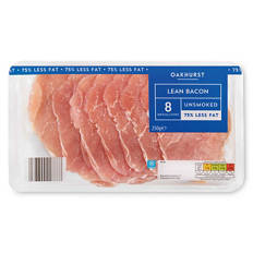 Lean Unsmoked Bacon 8 Pack