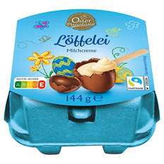 Löffel Ei, Milchcreme