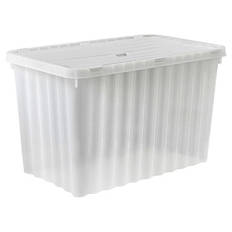 Aufbewahrungsbox mit Klappdeckel, Weiß