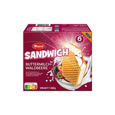 Buttermilch Eis Sandwich 217 g, Waldbeere