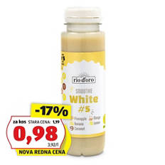 Smoothie, ananas-banana-kokos