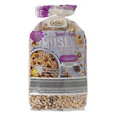 Muesli integrale, uva-noci