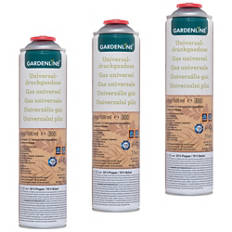 Chalumeau désherbeur, cartouches de gaz 3 pièces