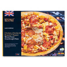 Chicken, Chorizo & Roquito Pepper Wood Fired Sourdough Pizza