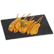 Spiedini di filetto di pollo, sesamo e curry