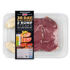 30 Day Matured Rump Steaks with a Bone Marrow Melt 2 Pack