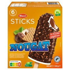 Stieleis Schoko Sticks, Nougat 444 ml