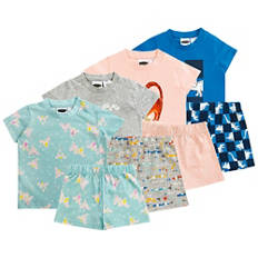 Kinder Pyjama Kurz, Junge, Grau Mel, 86/92