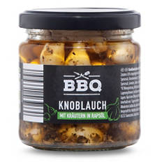 Knoblauchzehen, Kräuter Öl