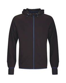 Adults' Running Jacket Black/Blue