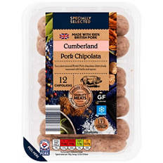 British Cumberland Pork Chipolatas 12 Pack