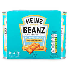 No Added Sugar Beanz in a Rich Tomato Sauce 4 Pack