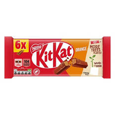 Kit Kat 2 Finger 6 Pack Orange