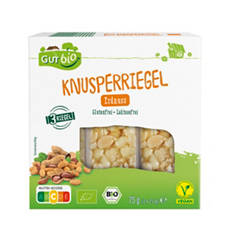 Bio-Knusperriegel 75 g, Erdnuss
