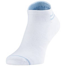 Chaussettes de sport pour femmes/hommes, set de 2, coupe basse, bleu/blanc, 35/38