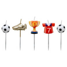 Glückwunschkerzen, Kerzensticks, Fußball