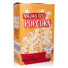 Pattogatott kukorica, vajas, 3 x 100 g