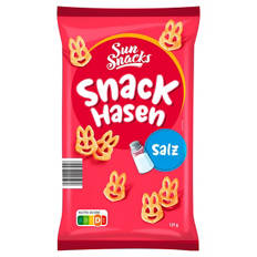Snack-Hasen 125 g, Salz