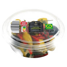 Mediterrane Antipasti 150 g, Grüne Peperoni