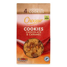 Chocolate & Caramel Cookies 4 Pack