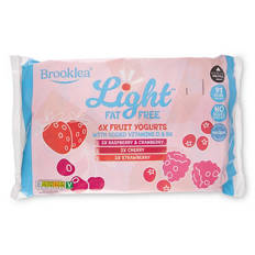 Light  Fat Free Berry Yogurts 6 Pack
