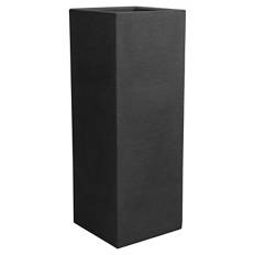 Pflanzgefäß aus Kunststoff, Säule, Anthrazit