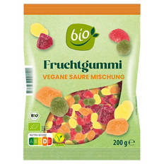 Bio-Fruchtgummi 200 g, Saure Mischung